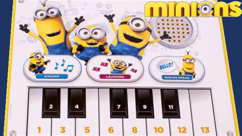 Minions Movie Music Piano Sound Pad Toy Fun Songs To Play Despicable Me