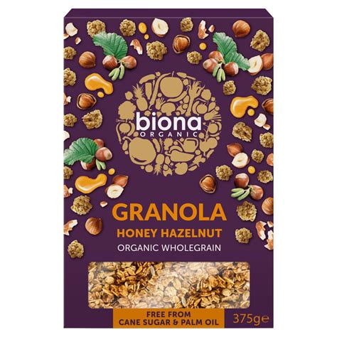 Biona Organic Honey Hazel Crunchy Granola The Full English Company