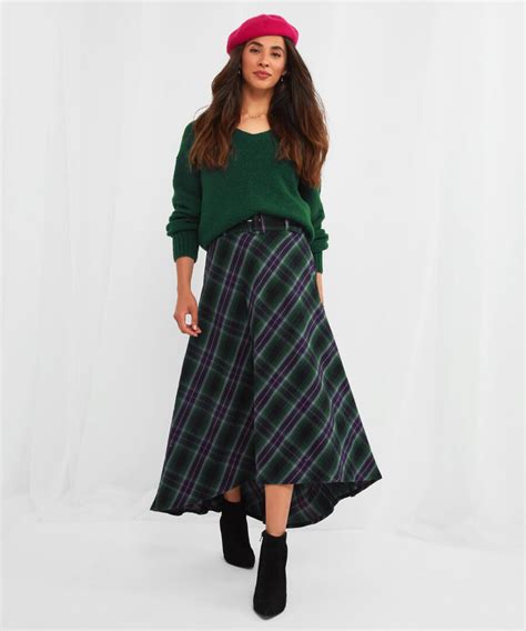 Check It Out Belted Skirt Womens Skirts Joe Browns