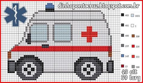 Kreuzstichmuster bügelperlen basteln bügelperlen feuerwehr kinderbasteleien bastelarbeiten geschmolzene perlen. https://www.facebook.com/dinhaartesanatos | Graficos p ...