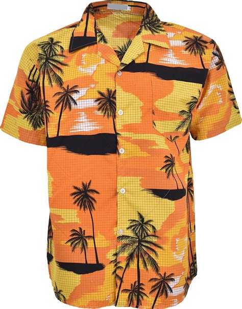 Mens Allover Flower Beach Camp Party Casual Short Sleeve Hawaiian Shirt