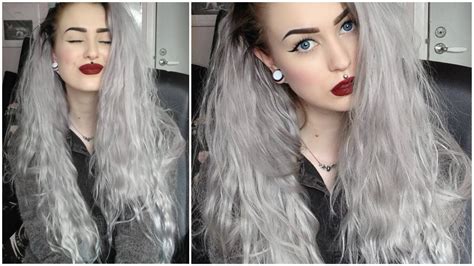 Most men take to bleach their hair when they realize that the numbers of gray strands have outnumbered the naturally colored hair, and when it comes to choosing the bleaching color, platinum is one of the common choices that men favor the most. Hair Dye: Grey & Black | VP Fashion Extensions - YouTube