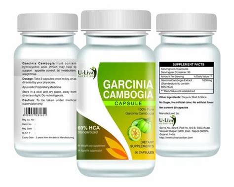 Garcinia Cambogia Capsule Packaging Type Bottle Packaging Size 60