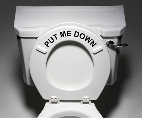 Put Me Down Toilet Decal Bathroom Vinyl Toilet Seat Bathroom Toilets