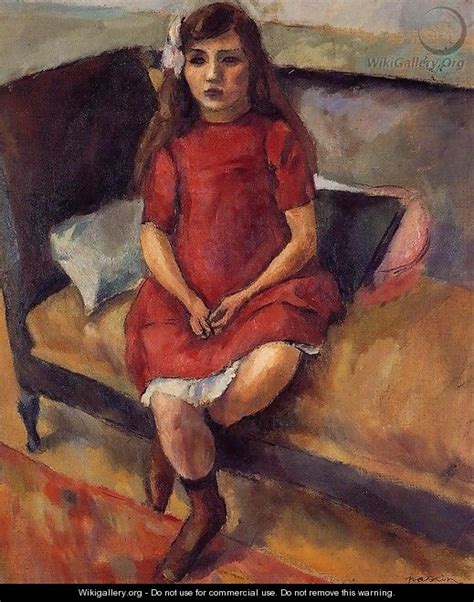Young Girl In Red Jules Pascin The Largest Gallery