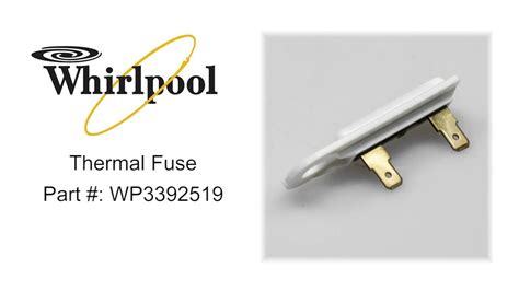 Whirlpool wed5000dw cabrio white electric dryer—gets the laundry done your way spend less time changing laundry with the whirlpool wed5000d. Whirlpool Thermal Fuse Part #: WP3392519 - YouTube