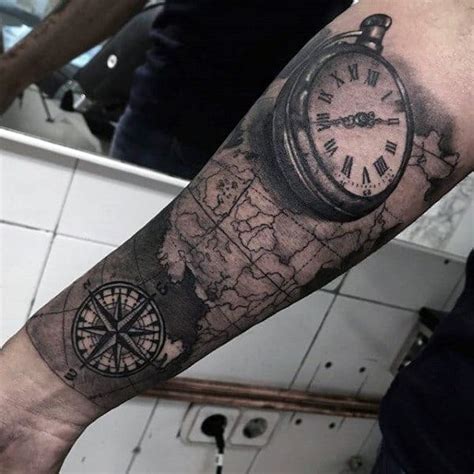 Top 101 inner bicep tattoo ideas 2020 inspiration guide inner bicep tattoo bicep tattoo bicep tattoo men. 100 Pocket Watch Tattoo Designs For Men - Cool Timepieces