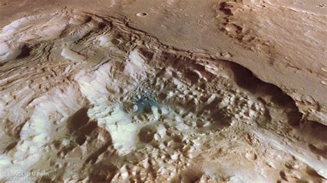 Esa Perspective View Of Chaotic Terrain In Mars Pyrrhae Regio