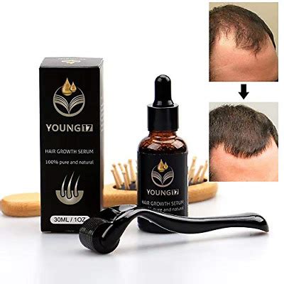 Start with microneedling once a week for a month. Hair Growth Serum Kit with Microneedle Derma Roller for ...