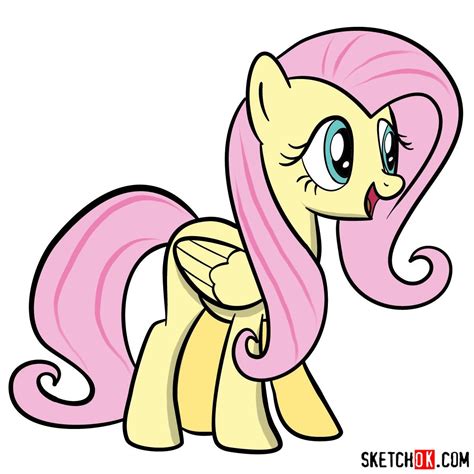 How To Draw Fluttershy From My Little Pony In 13 Easy Steps