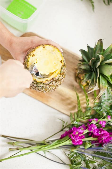 Tropical Pineapple Floral Arrangement Diy Fresh Mommy Blog
