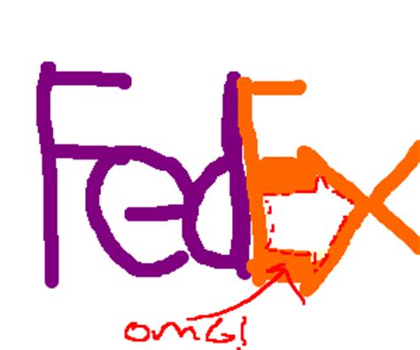 The fedex logo is a prime example of superb ubiquity and inspiring symbolism. There's an arrow in the FedEx logo? - Drawception