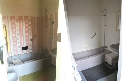 Que faire pour que notre petite salle de bains paraisse plus salle de bain avec des murs et des carreaux de la même couleur. Simplement Claire - Avant / Après - Home staging dans la ...