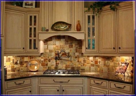 Copper tiles for dream house project. stone copper tiles backsplash | Tuscan kitchen, Stone ...