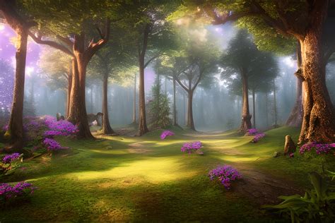 Magical Fairytale Forest Background Graphic By Fstock · Creative Fabrica