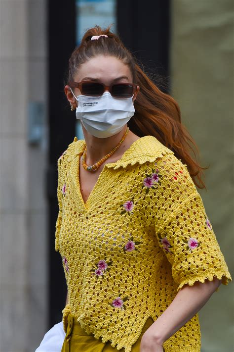 Gigi Hadid Just Wore This Amazing Crochet Mango Top Who What Wear