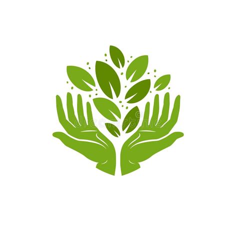 Ecology Logo Environment Nature Natural Symbol Vector Illustration
