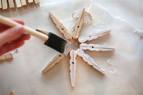 Clothespin Snowflake Ornament Tutorial Factory Direct Craft Blog