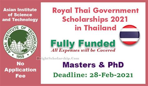 Alaska education grant ^ $ alaska performance scholarship: Royal Thai Government Scholarships 2021 in Thailand (Fully Funded)