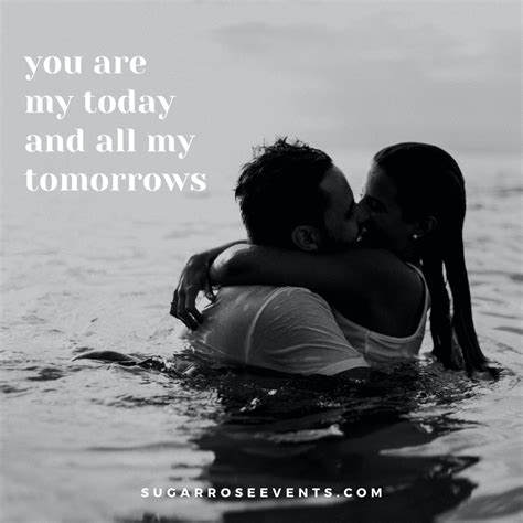 You Are My Today And All My Tomorrows Romantic Kiss In Bed Couples