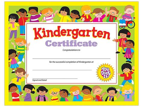 Kindergarten Graduation Certificates Escola Bíblica De Férias Tias
