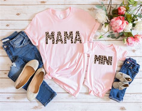 Mama And Mini Matching Shirts Mama And Mini Leopard T Shirt Etsy