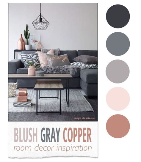 I know it seems like i just threw a load of words in the title, but we're renovating our dining room/ second reception room at the moment and i was at a loss as to what colours or theme i wanted. Blush Gray Copper Room Decor Inspiration | Living room ...