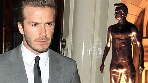 David Beckham Parties With Naked Statues Of Himself And Some Other Celebrities Mirror Online