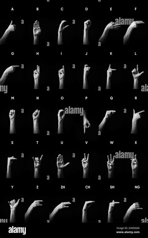 Hand Sign Alphabet Tiles Asteriskgetty