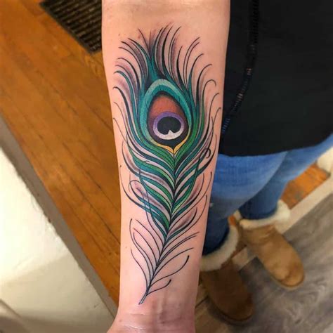 7 feather tattoos with birds; Top 109 Best Peacock Feather Tattoo Ideas - [2020 ...