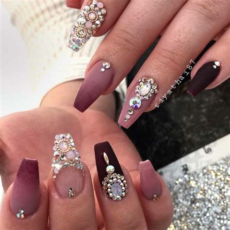 25 Rhinestones Nail Perfection For Incredible Mani Nails Design With