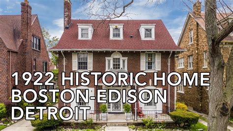 Boston Edison Historic Home In Detroit Michigan Real Estate Youtube