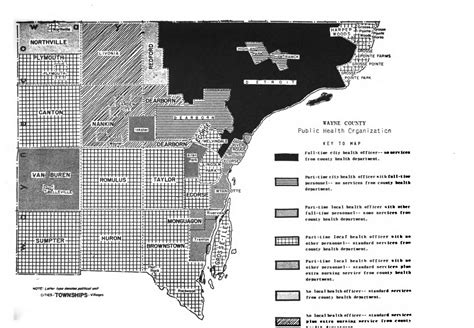 map wayne county and detroit health organization 1955 detroitography