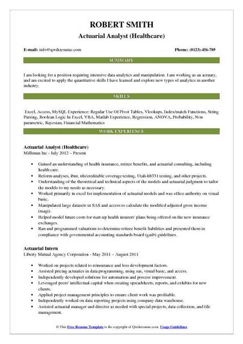 … click on the image to following the idb group's decision that headquarter offices, ashburn, and country offices, will be. Actuarial Analyst Resume Samples | QwikResume