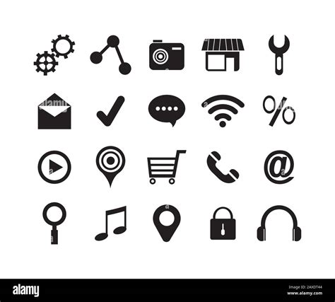 Bundle Of Social Media Icons Stock Vector Image And Art Alamy