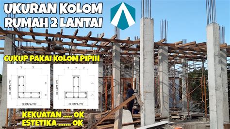 Cara Menghitung Dimensi Kolom Rumah 2 Lantai Denah Tangga Imagesee