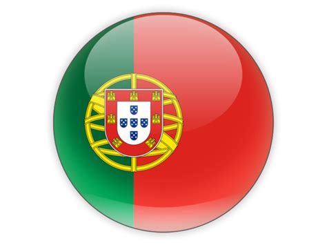 Round Icon Illustration Of Flag Of Portugal