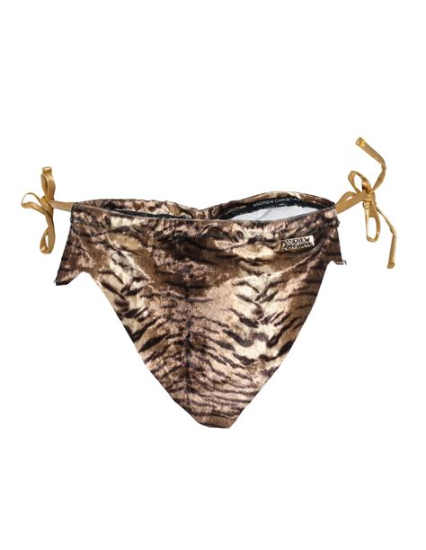 Andrew Christian Plush Tiger Jungle Mesh Thong W Almost Naked