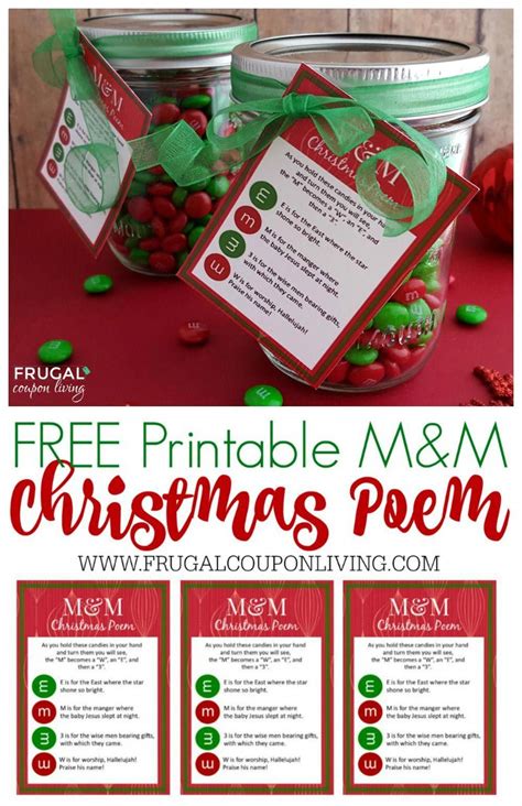 Free m&m christmas poem printable. Top 10 Best Unique Christmas Gift for Kids (With images) | Christmas poems, Homemade christmas ...