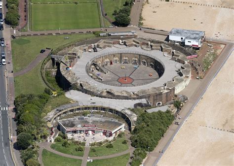 Eastbourne Seafront Napoleonic Redoubt Fortress And Pavilion Cafe
