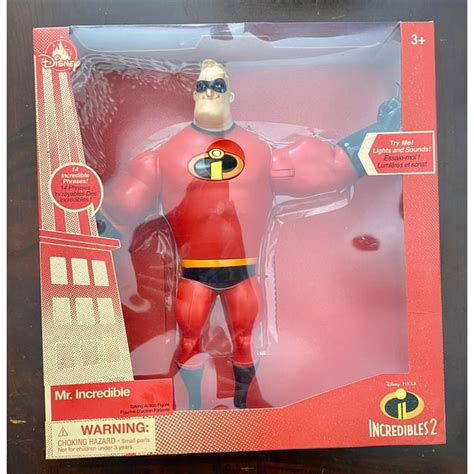 Disney Store Mr Incredible Light Up Talking Action Figure Incredibles 2 New