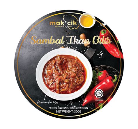 Exotic traditional snacks suitable for breakfast, tea, dinner and party functions. Sambal Ikan Bilis 300gm - Mak'Cik