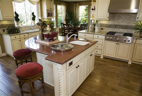 This accommodates two base cabinets beneath the countertop. 39 Fabulous Eat-In Custom Kitchen Designs
