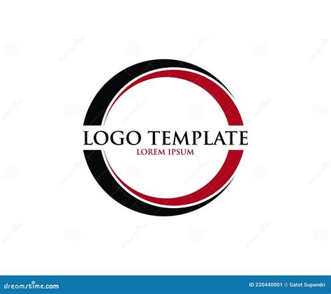 Circle Logo Design Template Flat Style Stock Vector Illustration Of