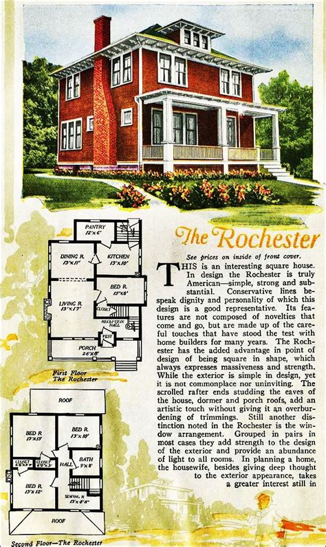 The Rochester Kit House Floor Plan Made By The Aladdin Company In Bay