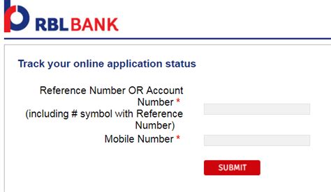 Receive a call from our representative to know your application status. Check RBL Bank Credit Card Application Status Online