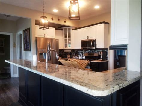 The term refers to upper and lower kitchen cabinets (and even kitchen islands) painted in mismatched colors. Tuxedo Kitchen Cabinet Makoever | General Finishes Design Center