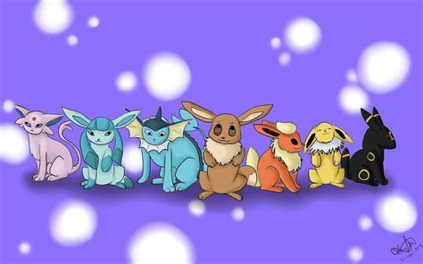 Eevee Evolutions Wallpapers Wallpaper Cave