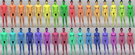 Mod The Sims Maxis Match Skintones 54 New Skins For