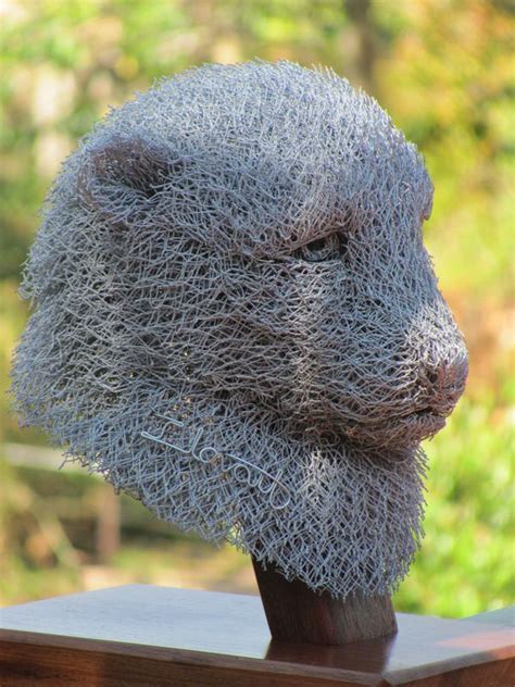 Best Cats Sculptures Chicken Wire Sculpture By Sculptor Ivan Lovatt